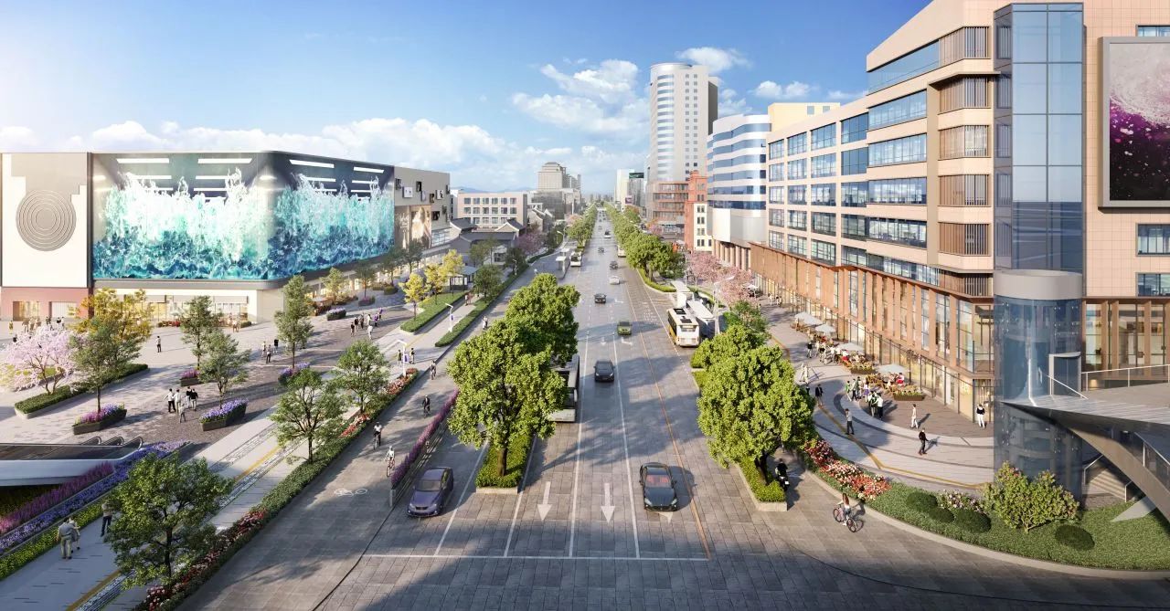 济南泉城路老旧街区更新改造