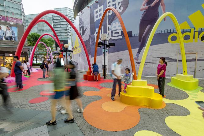 上海Paint Drop互动装置艺术设计 | 100architects