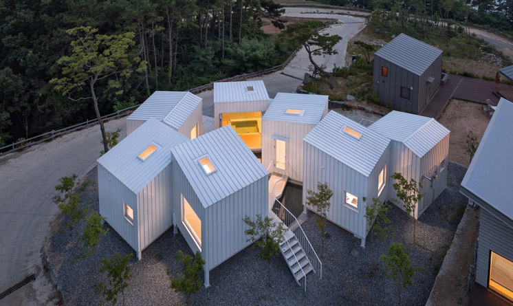 韩国飘浮立方体住宅建筑设计 | Younghan Chung Architects