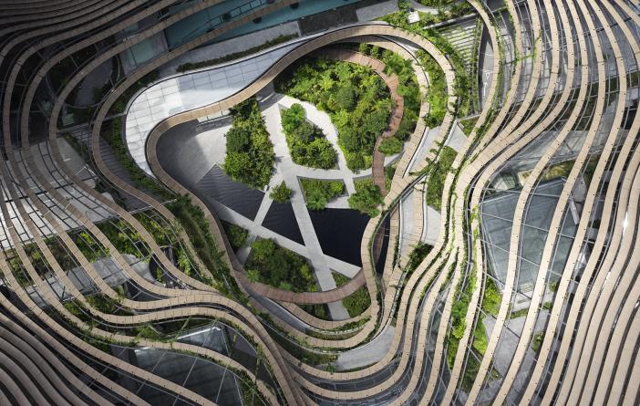 新加坡滨海盛景综合体“绿色之心”景观设计 | ingenhoven + Gustafson Porter + Bowman