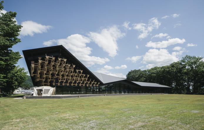 日本白马村雪峰地面站建筑设计 | 隈研吾建筑都市设计事务所