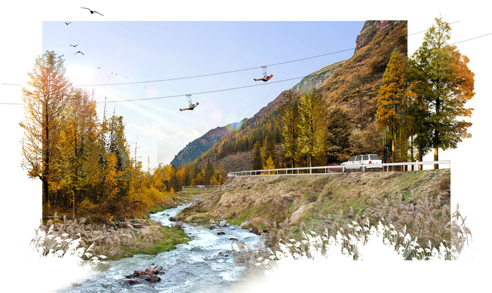 秋季溪流景观效果Waterscape in Fall.jpg