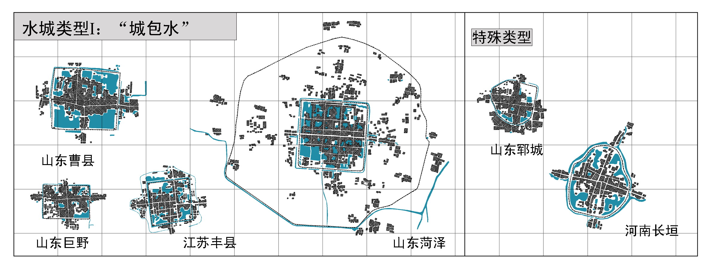 图1 黄泛平原“水城”类型1——“城包水”(1).jpg