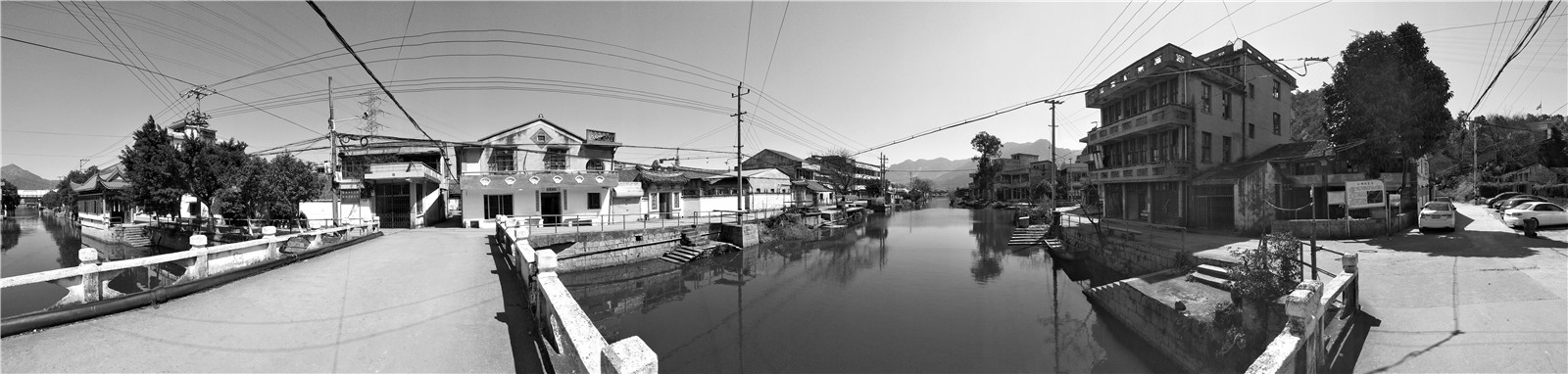 03山根村是浙南民居各不同时代演进的活化石（此张照片可以看到山根村各个不同时期的代表性民居个案）（2017）黑白.jpg